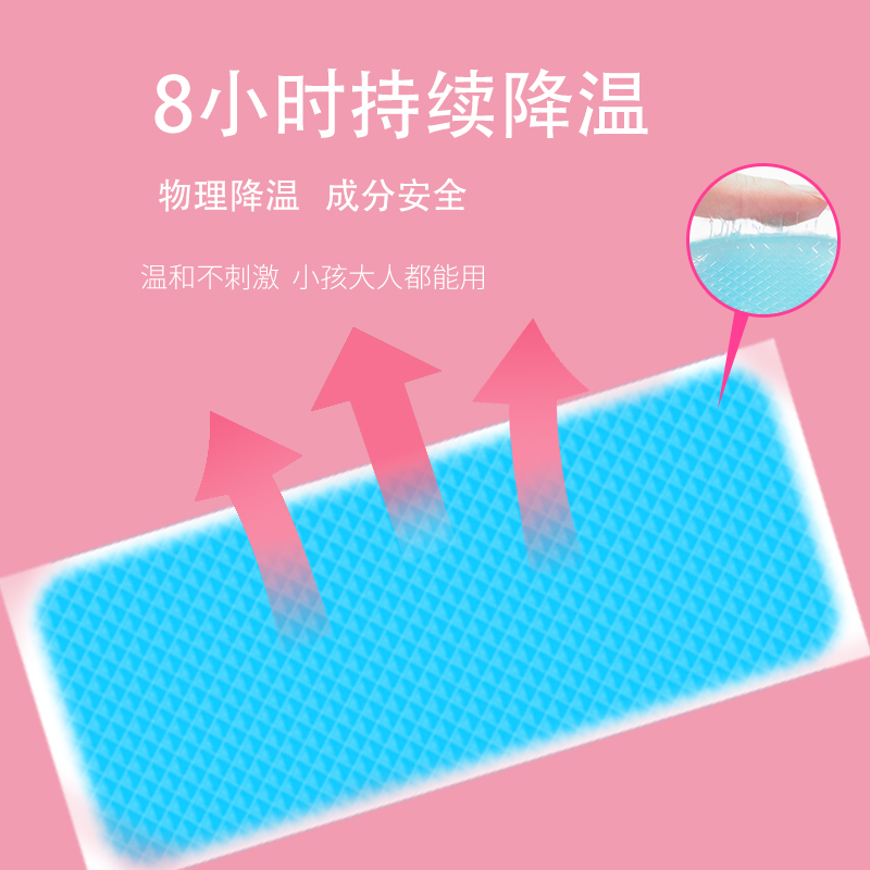 冰泽ICEGEL医用退热贴成人儿童物理降温冰凉贴（3片装）